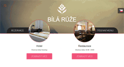Desktop Screenshot of hotel-bilaruze.cz