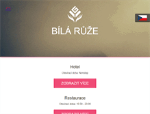 Tablet Screenshot of hotel-bilaruze.cz